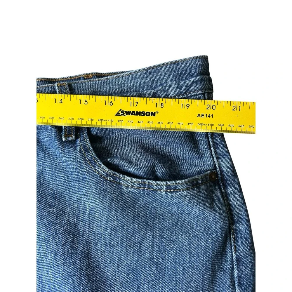 Levi's 501 Button Fly Blue Denim Straight Leg Jeans Men's 40x32